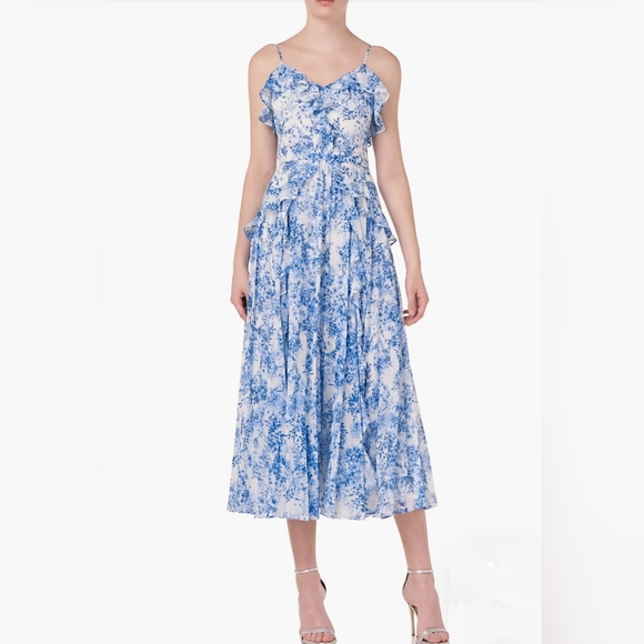 Sleeveless Printed Midi Dress